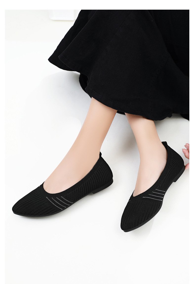 Women's Casual Solid Color Point Toe Flats display picture 4