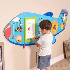 子供の壁面のおもちゃの飛行機の版