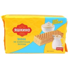 俄罗斯进口KDV炼乳威化饼干坚果威化饼干多种口味休闲零食200g
