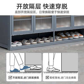 新款鞋架鞋柜一体柜家用门口入户收纳实木省空间简易置物包邮到家