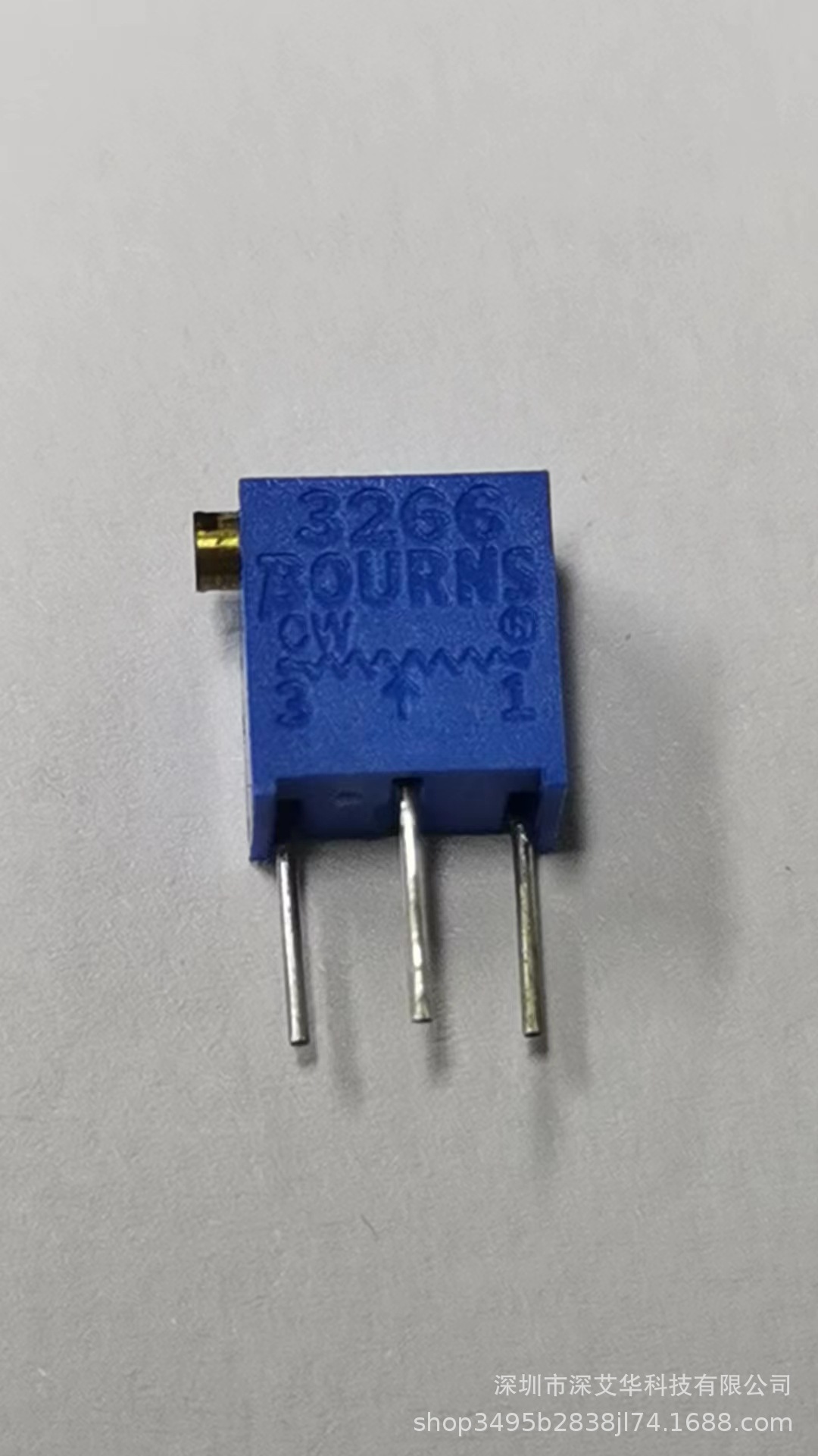 BOURNS 250K欧0.25W12圈7.24X7.24X4.5侧调直插式-3266X-1-254LF