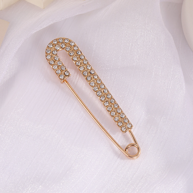 86#别针金色水钻