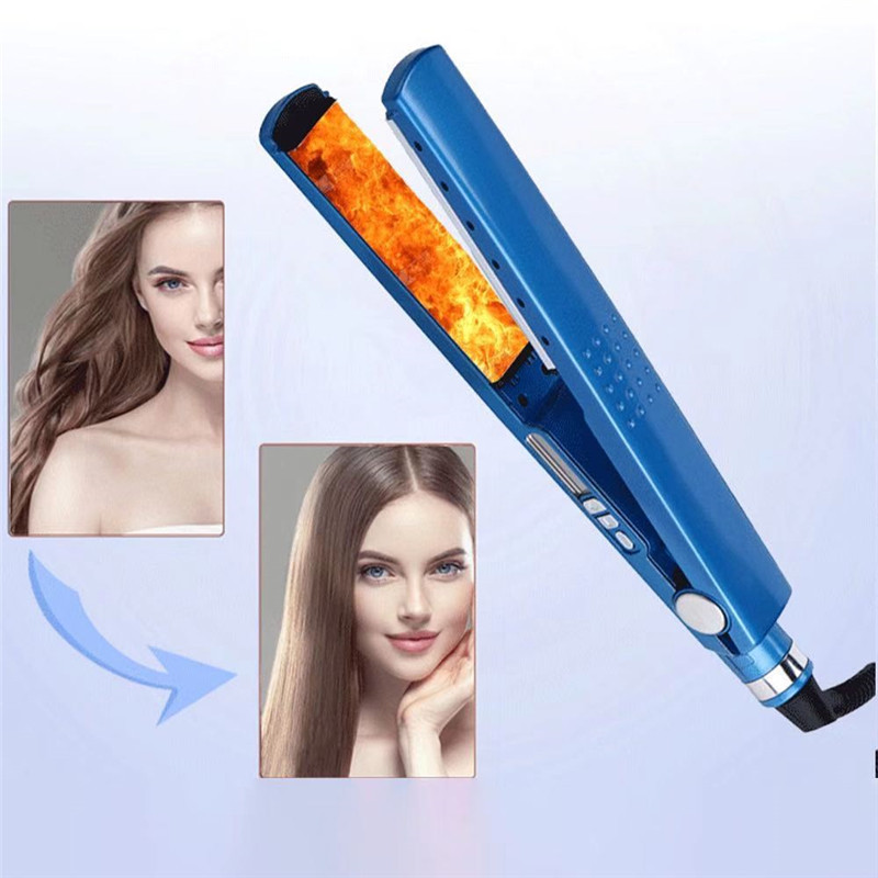 Clipper Household Morgan Piastra per capelli a doppio uso, Blue Nano Titanium, per permanente_voghion.com