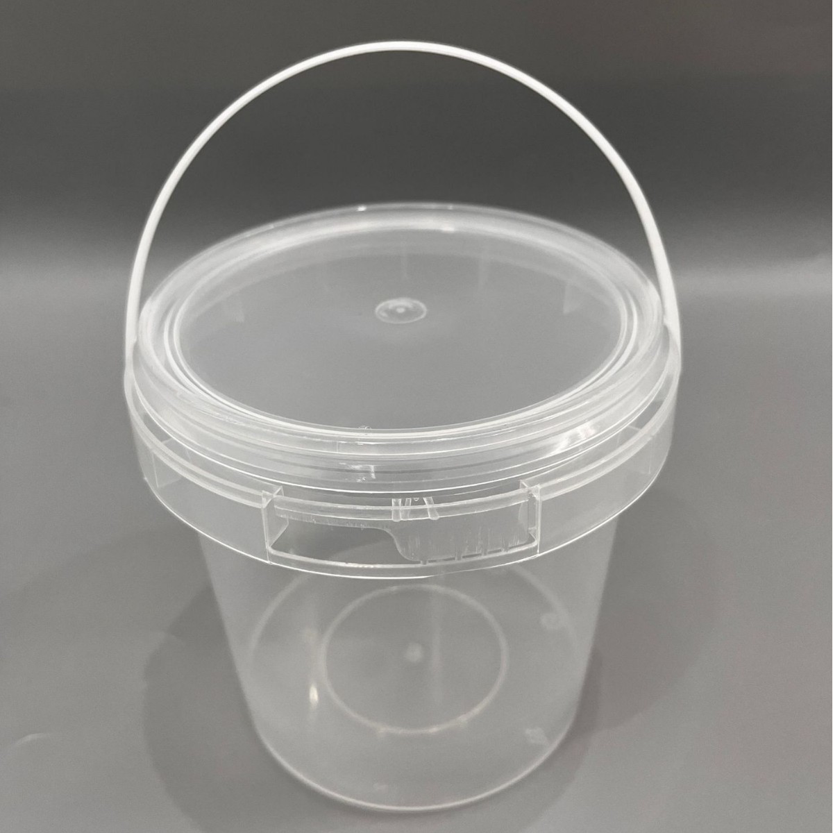 透明1升塑料桶 食品包装容器 儿童玩具包装 太空沙 1000ml 大容量