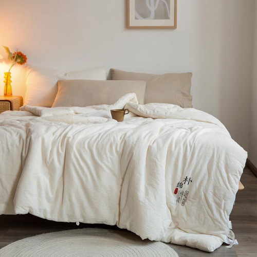 Japanese-style baby-grade A-class 100% cotton soybean fiber quilt core pure cotton summer cool quilt original cotton color bedding four seasons winter quilt