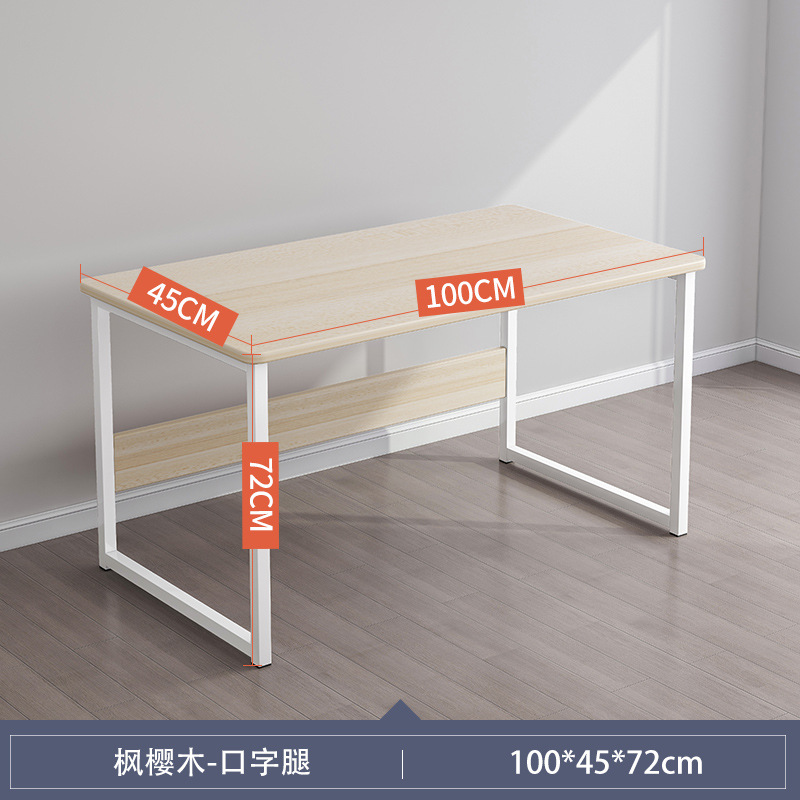 Escritorio blanco grande y sencillo para uso doméstico, escritorio para estudiantes, escritorio para computadora de escritorio para casas de alquiler, escritorio de oficina.