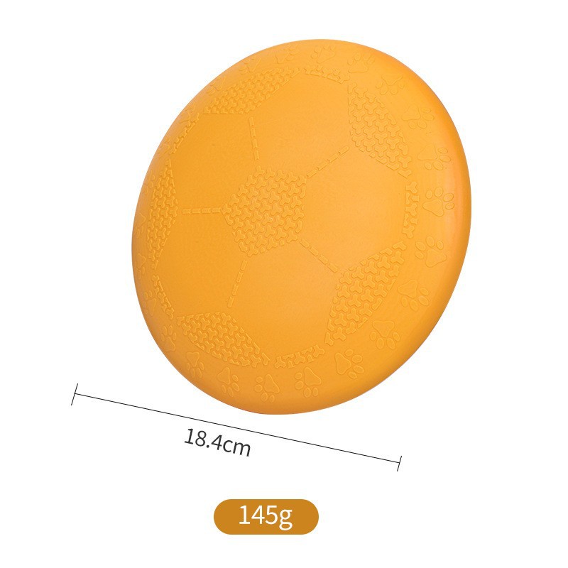 Orange soft rubber flying disc