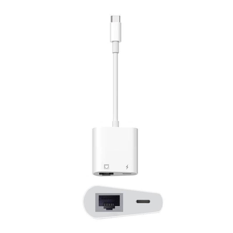 Type-C to Network Cable Conversion Port Usb2.0 Ethernet Port Adapter Mobile Phone 100m Card Network Adapter