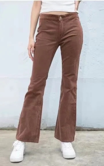 casual corduroy flared pants NSAC34413