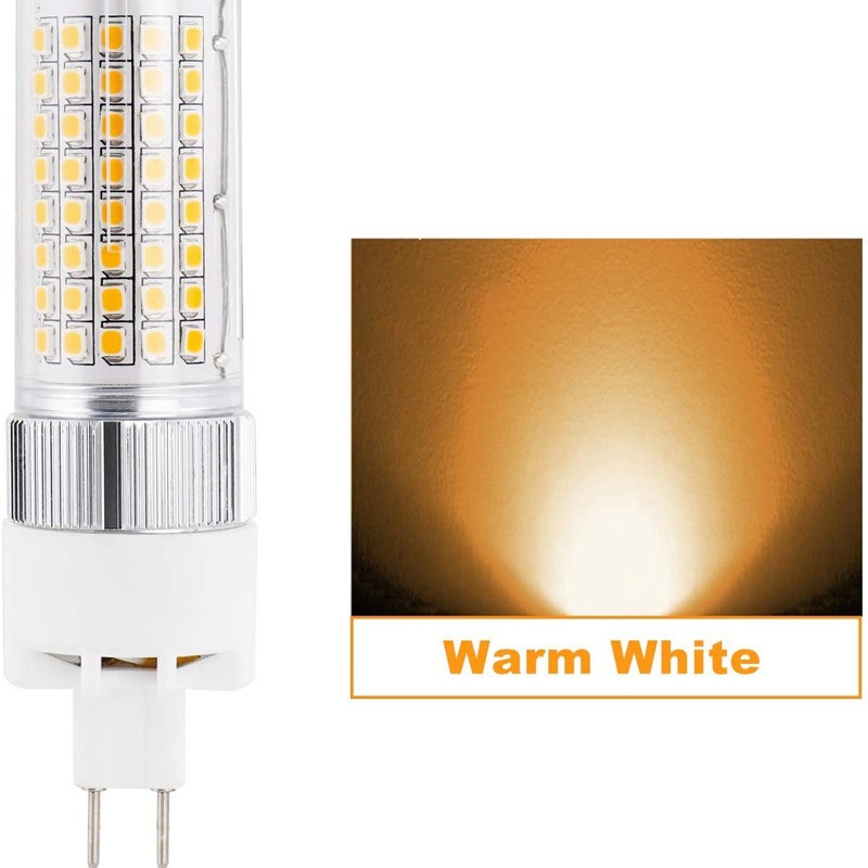 LED G8.5 12W LED de maíz 120 piezas 2835 cuentas de luz de alto brillo de reemplazo lámpara halógena 120W cubierta transparente