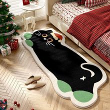 仿羊绒地毯卡通耐磨卧室床边毯家用客厅防滑茶几毯圣诞阳台飘窗垫