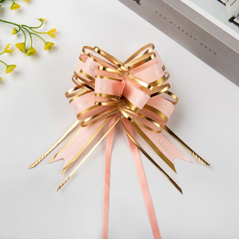 Transfronterizo amazon 30 cinta mediana confesión hilo de nieve arco mano tire flor regalo embalaje carta tire