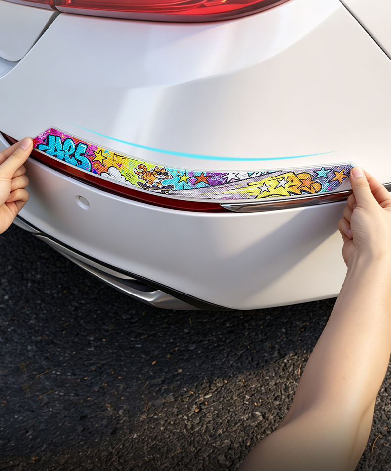 Cross-Border Best-Selling Car Front and Rear Bumper Anti-Collision Strips, Anti-Scratch Adhesive Strips, Car Body Scratch Cover Stickers Factory