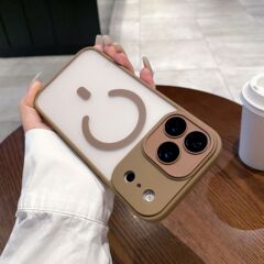 适用iPhone17promax手机壳磨砂肤感磁吸苹果16带镜头膜全包保护套