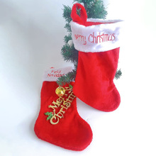 佳琦新款圣诞袜圣诞节装饰用品红色字母刺绣圣诞袜礼物袋装装饰品
