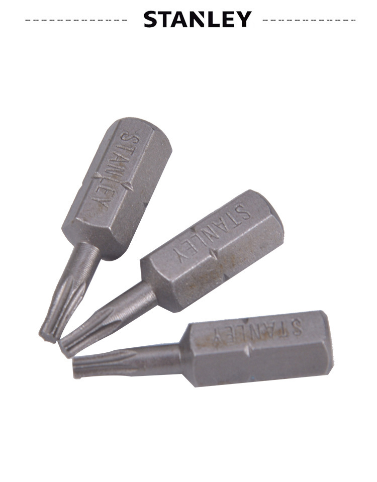 史丹利6.3MM系列25mm梅花花形旋具头撞批头冲击螺丝批63-044T-23