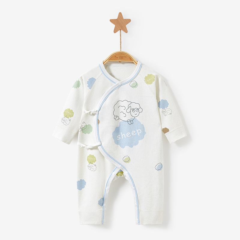 Ropa de bebé recién nacido para primavera, otoño e invierno, algodón puro, 0-3 meses, pelele cálido, mono para bebé recién nacido. image 7