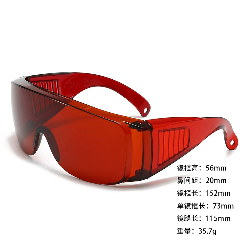 ANSIZ87 Gafas EN166 salón de belleza láser rojo verde azul soldadura eléctrica negro IPL gafas OPTE depilación ligera