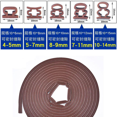 Anti-theft door, entryway door seal strip, door bottom sealing strip, soundproofing strip, window and door draft stopper, gap-filling strip