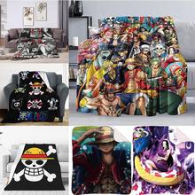 3D新品海贼王卡通客厅休闲懒人毯办公室空调毯午睡毯外贸批发