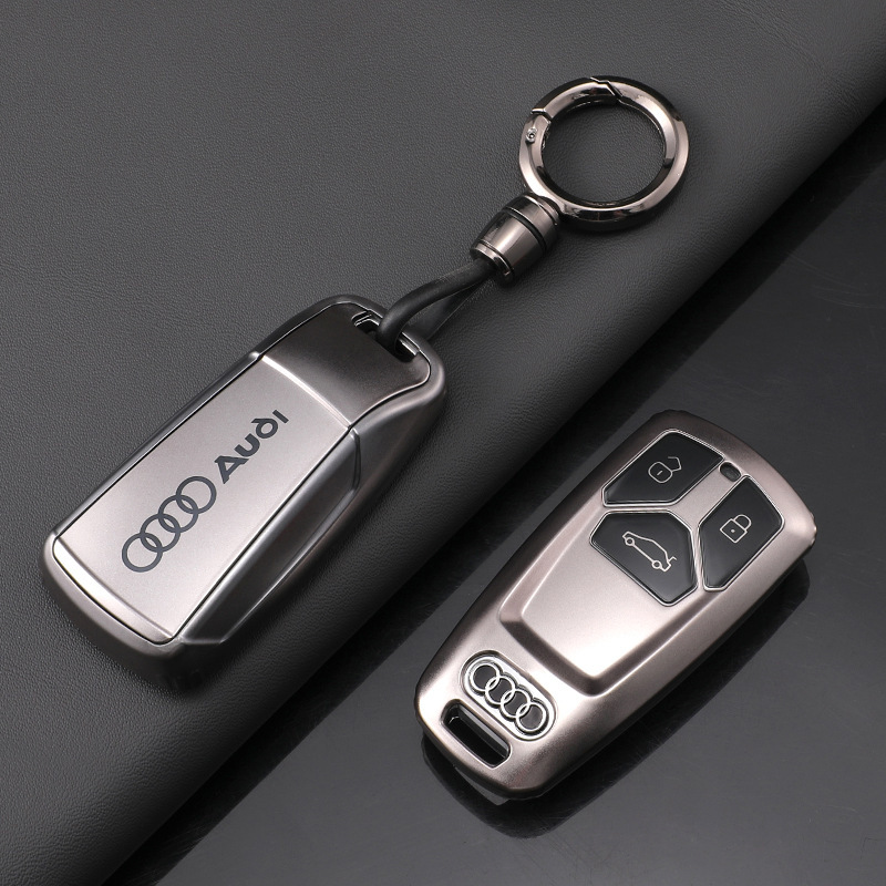 Audi A4L Car Key Cover Premium Version Q5L Collector's Edition 18-26 Models A5 Shell Rs4/S5 High-End Q7 Holder Tt Audi A4L Car Key Cover Premium Version Q5L Collector's Edition 18-26 Models A5 Shell Rs4/S5 High-End Q7 Holder Tt
