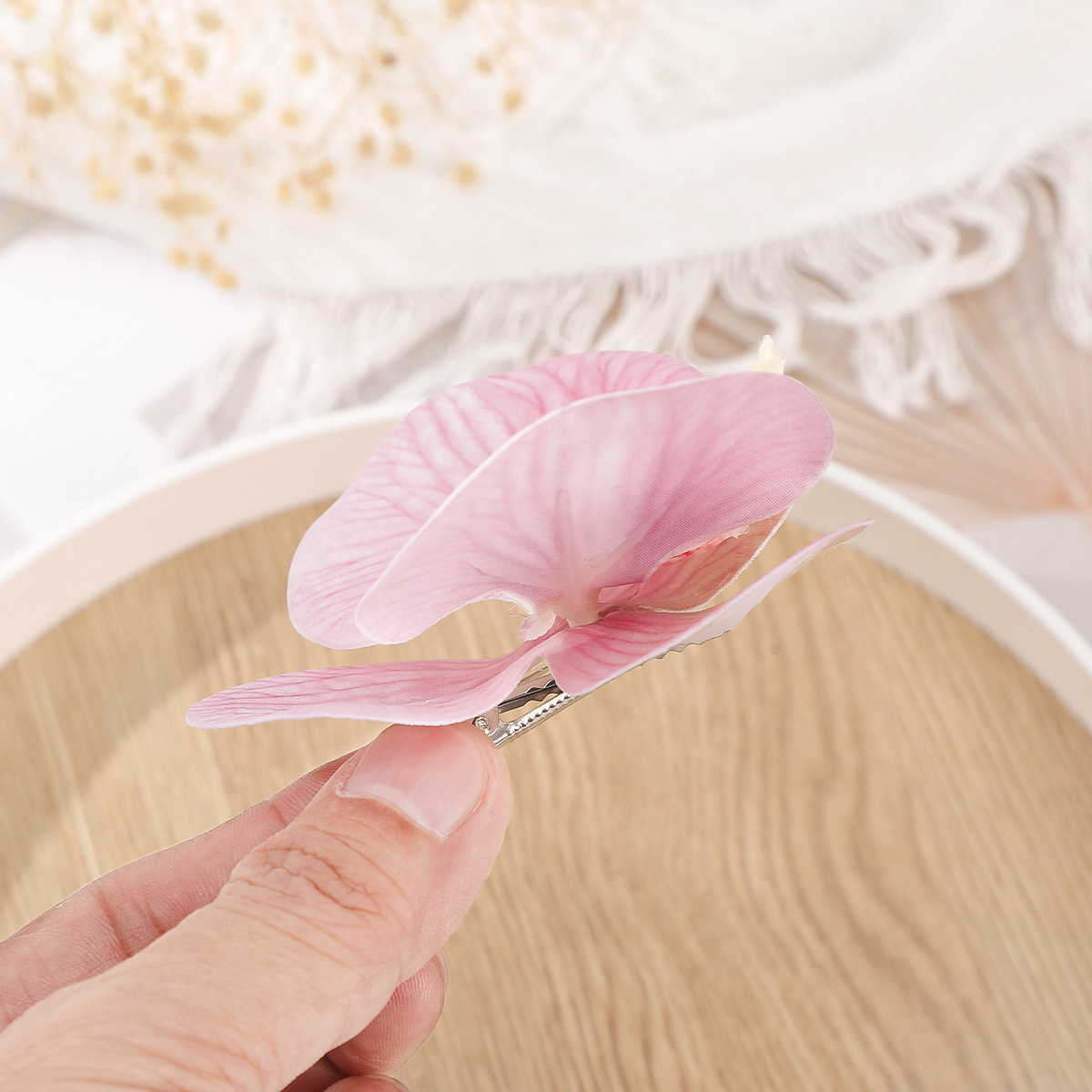 Women's Flower Lady Sweet Mixed Materials Hair Clip display picture 3