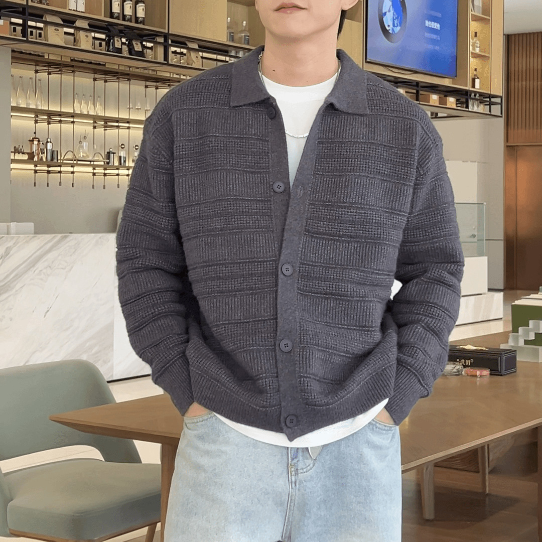 Men's autumn casual cardigan