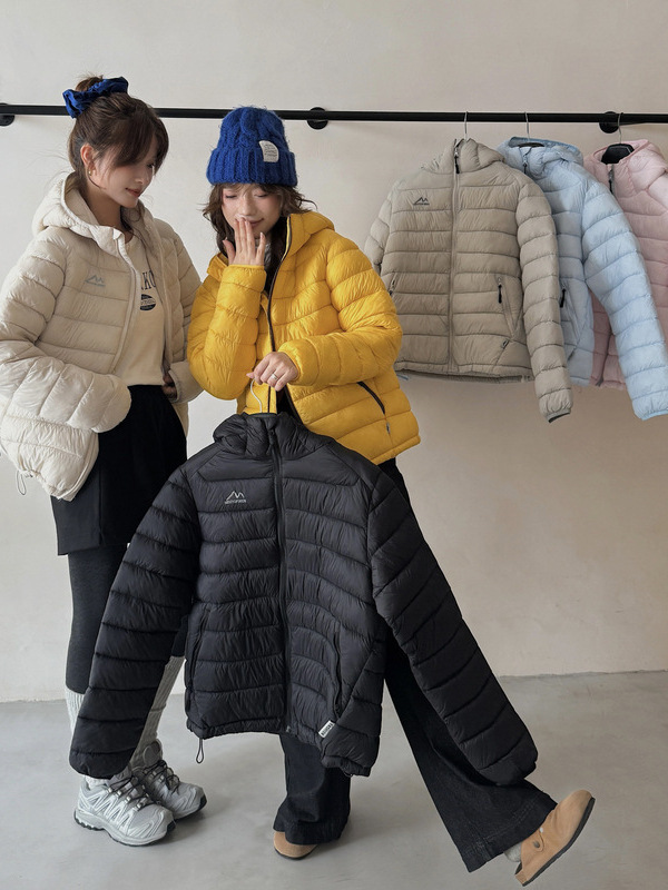 大码棉服女冬季新款轻薄连帽小棉袄韩版宽松时尚保暖棉衣外套|undefined