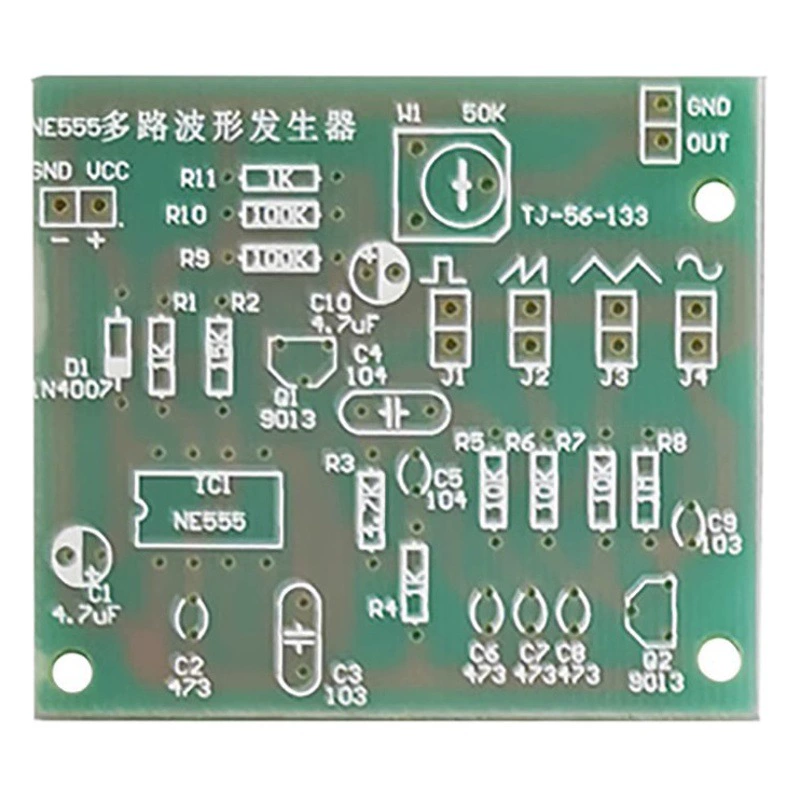 Многофункциональный генератор сигналов NE555: прямоугольный, зубообразный, треугольный, синусоидальный, сварочный комплект TJ-56-133