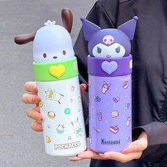 サンリオ人形魔法瓶カップ、見栄えの良いかわいい漫画ウォーターカップ、ポータブル車載学生学校オフィスカップ