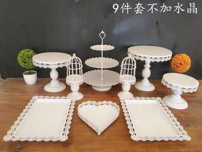 Decoración de mesa de postre soporte de exhibición bandeja de pastelería de postre comida fría pausa de té Mesa estante de la torta té de la tarde Merienda stand image 20