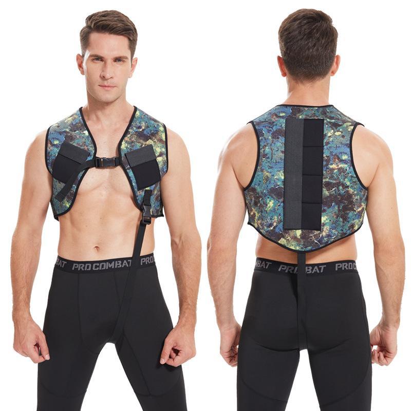 V4353 代发速卖通亚马逊跨境新款救生衣3 毫米自由潜水配重背