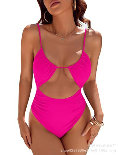 Nuevo traje de baño de una pieza estilo europeo y americano para mujer, sexy y con control de abdomen, de Amazon 2026