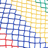 Красочная сетка из нейлоновой плетеной веревки, уличная анти-УФ-украшенная радужная сетка для забора, детская расширяющаяся сетка, красочная сетка