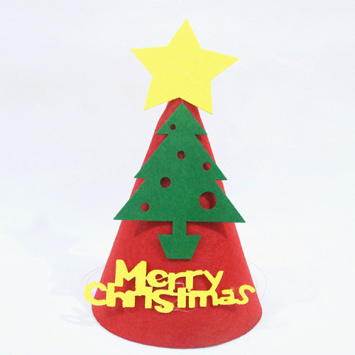 Cross-border wholesale Christmas felt hats Christmas party Christmas hats children's handmade DIY cartoon felt hats