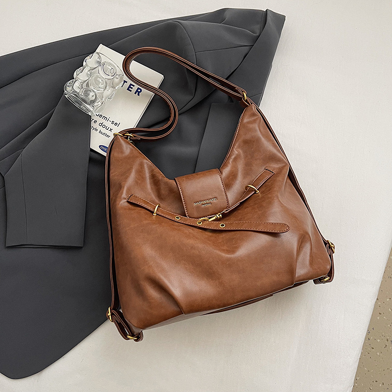 Yadan estilo retro mochila para mujeres 2024 nuevo estilo versátil pequeña función mochila de viaje al trabajo tote
