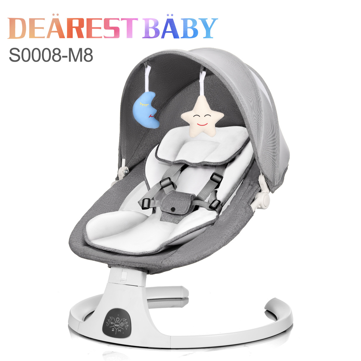 Baby swing baby silla de mecedora, silla tranquilizadora para dormir, artefacto, mecedora eléctrica para niños, fábrica directa transfronteriza