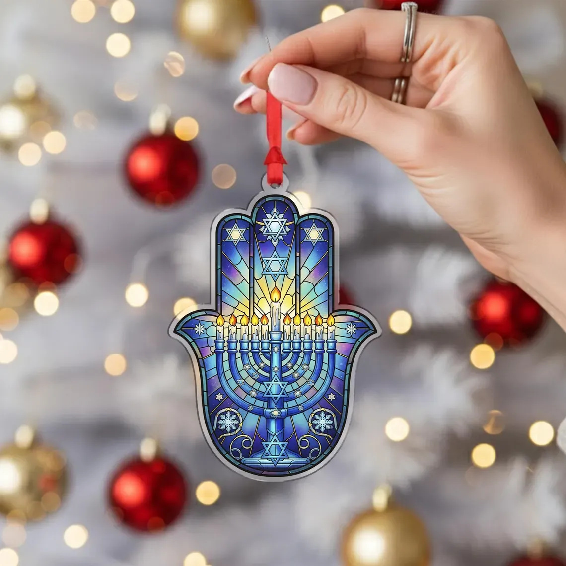 Nuevos productos transfronterizos creativos libros de navidad colgantes de automóviles decoración acrílica navideña decoraciones para el hogar