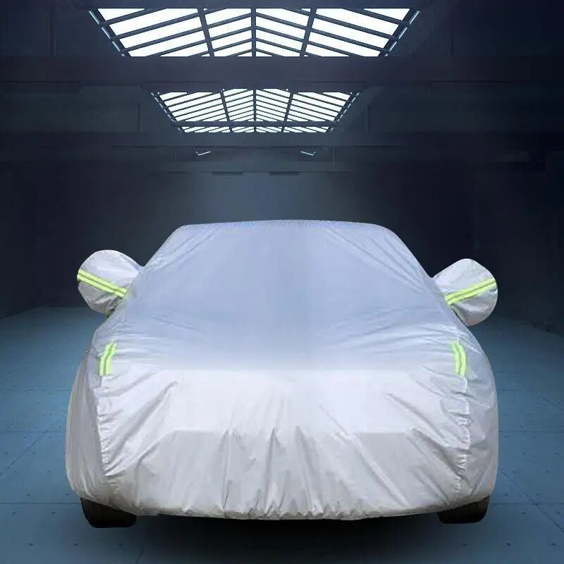 In-Stock Cross-Border 190t Car Cover Full Cover Sun Protection Dustproof Heat Insulation Car Cover Sunshade Car Cover