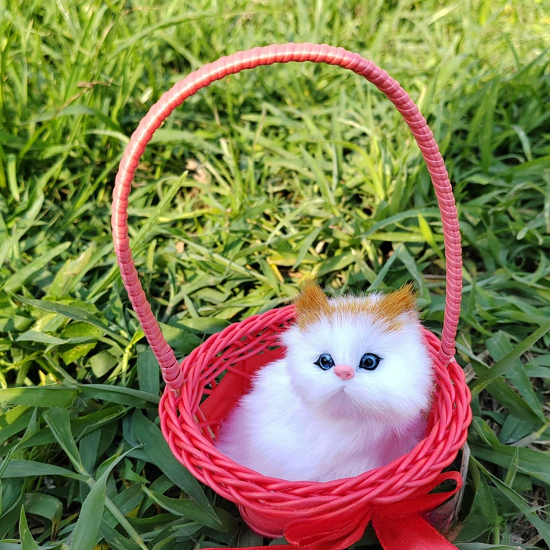 Реалистичная игрушка, корзина, модель животного