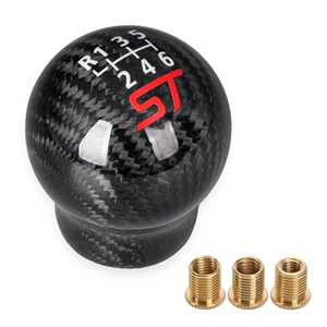 Car Modification Parts Rs Carbon Fiber Gear Shift Knob St6-Speed Shift Handle Suitable for Focus and Fiesta