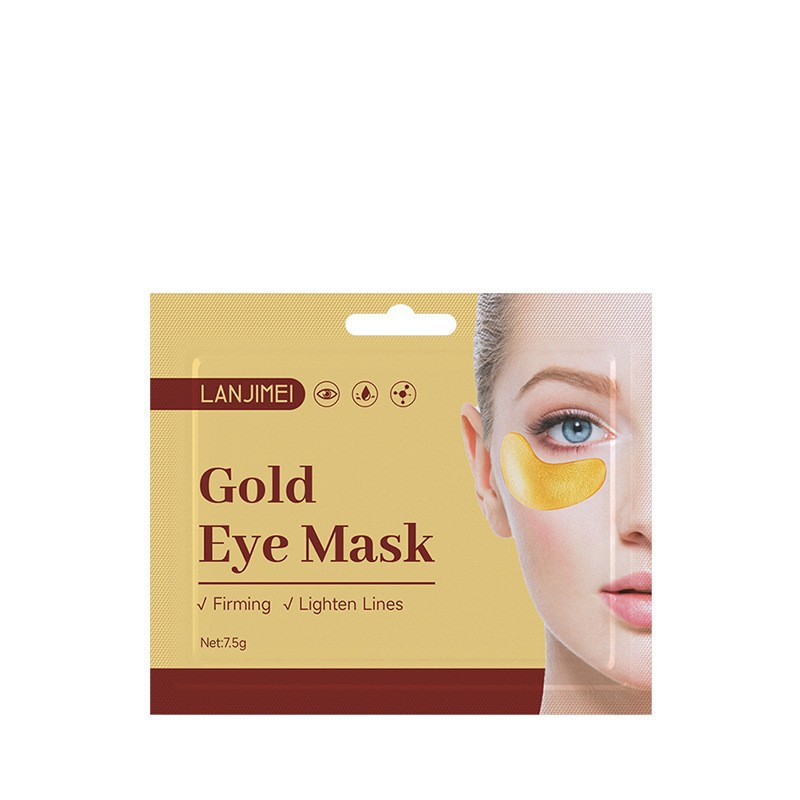 Mascarilla de ojos transfronteriza de colágeno y oro, parche hidratante para ojos con diseño de mariposa, fabricante mayorista para comercio exterior