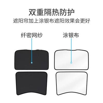 Car curtains, thermal insulation film car interior