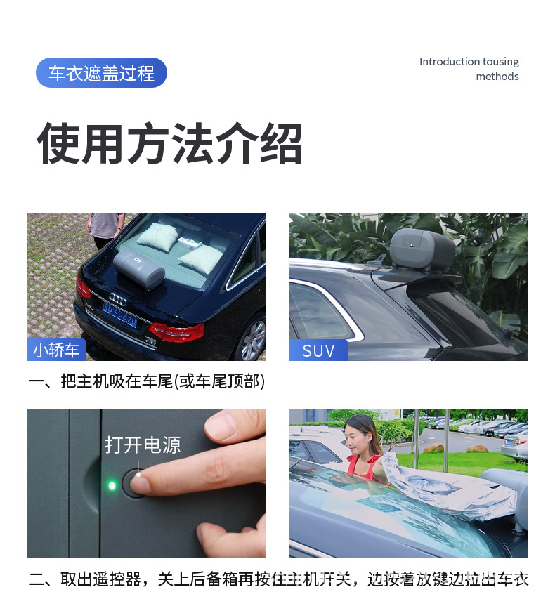 [Lexus Exclusive] Fully Automatic Car Cover for Sun Protection, Rain Protection, Heat Insulation, and Sunshade - Full Coverage