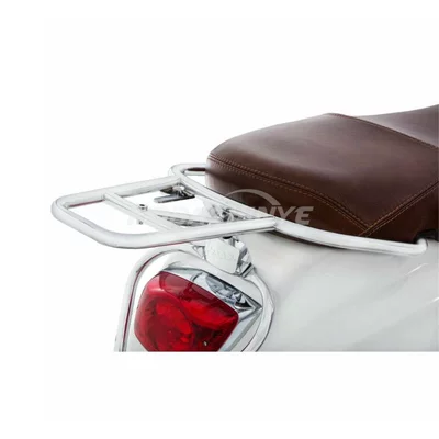 bar, rear rack, original factory — Motorcycle bumper - original-factory-silver-flat-shelf