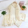 Lapel dot three-piece set