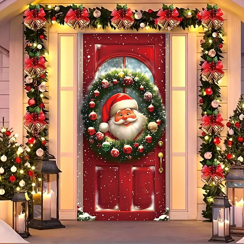 Transfronterizos JIT Navidad decoración colgante festivales atmósfera etiqueta de puerta fiesta atmósfera de fondo decoración cubierta de puerta