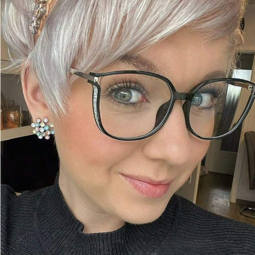 Stylish Sparkling Mirror Frame Reading Glasses, Versatile Casual High-Definition Anti-Blue Light Reading Glasses