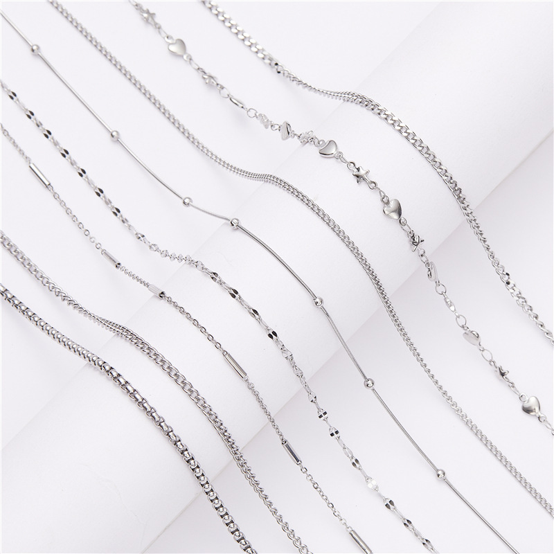 304 titanium steel chain lip chain pearl chain grinding chain stainless steel making bracelet necklace diy jewelry material 304 titanium steel chain lip chain pearl chain grinding chain stainless steel making bracelet necklace diy jewelry material