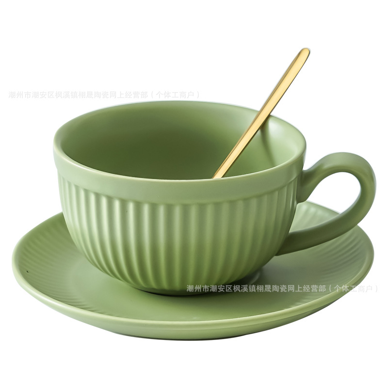 ins net viento rojo cerámica taza de café plato conjunto de taza de café taza de café taza